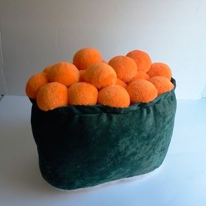 Sushi Pillow Ikura Pillow 11 x 9 x 9 inches